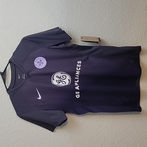 NWT Nike Racing Louisville FC Women's V-Neck Soccer Jersey Size Medium - Picture 2 of 16